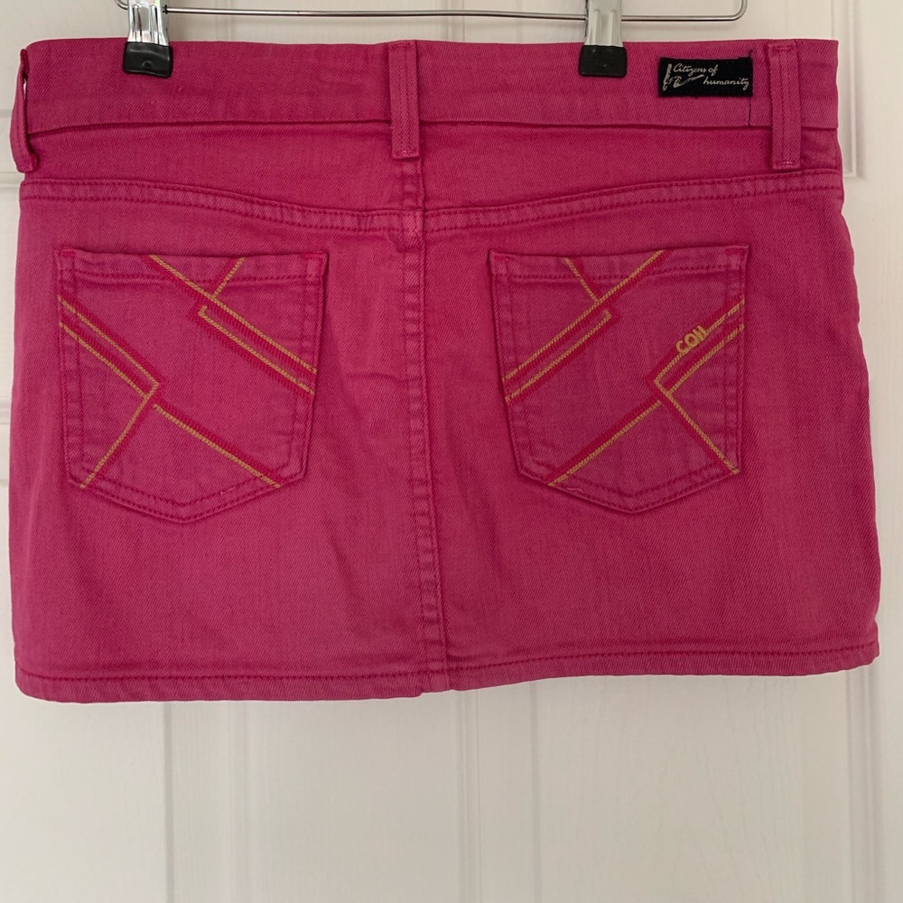 Citizens of humanity pink denim skirt 25 small 24